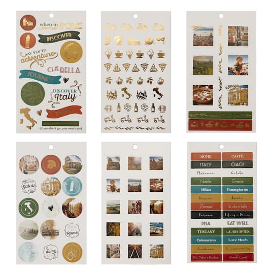 12 Pack: Italy Sticker Book by Recollections™